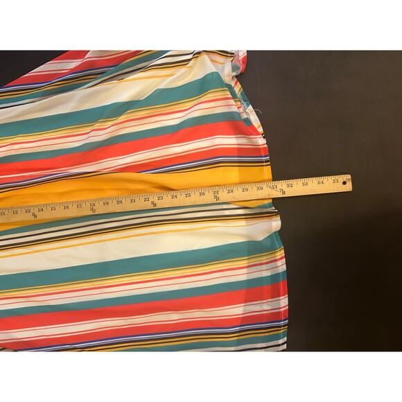 A. Calin by Flying Tomato Vertical Striped Size Small A Line Skirt Retro Vintage - Picture 5 of 6